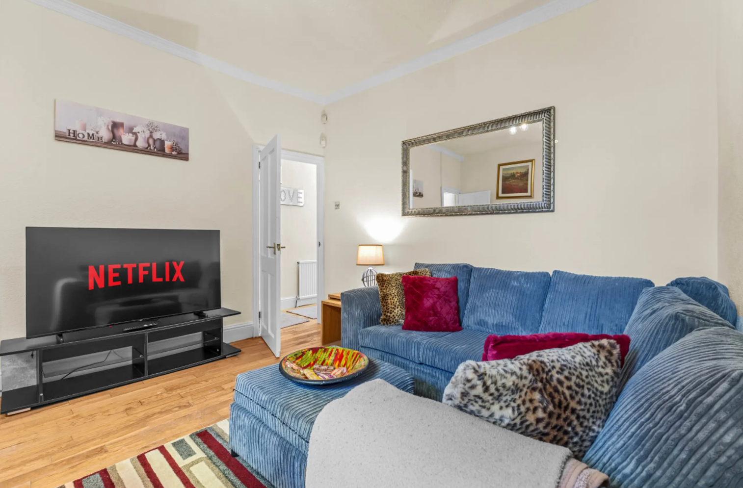 4-bed contractor accommodation interior in Manchester